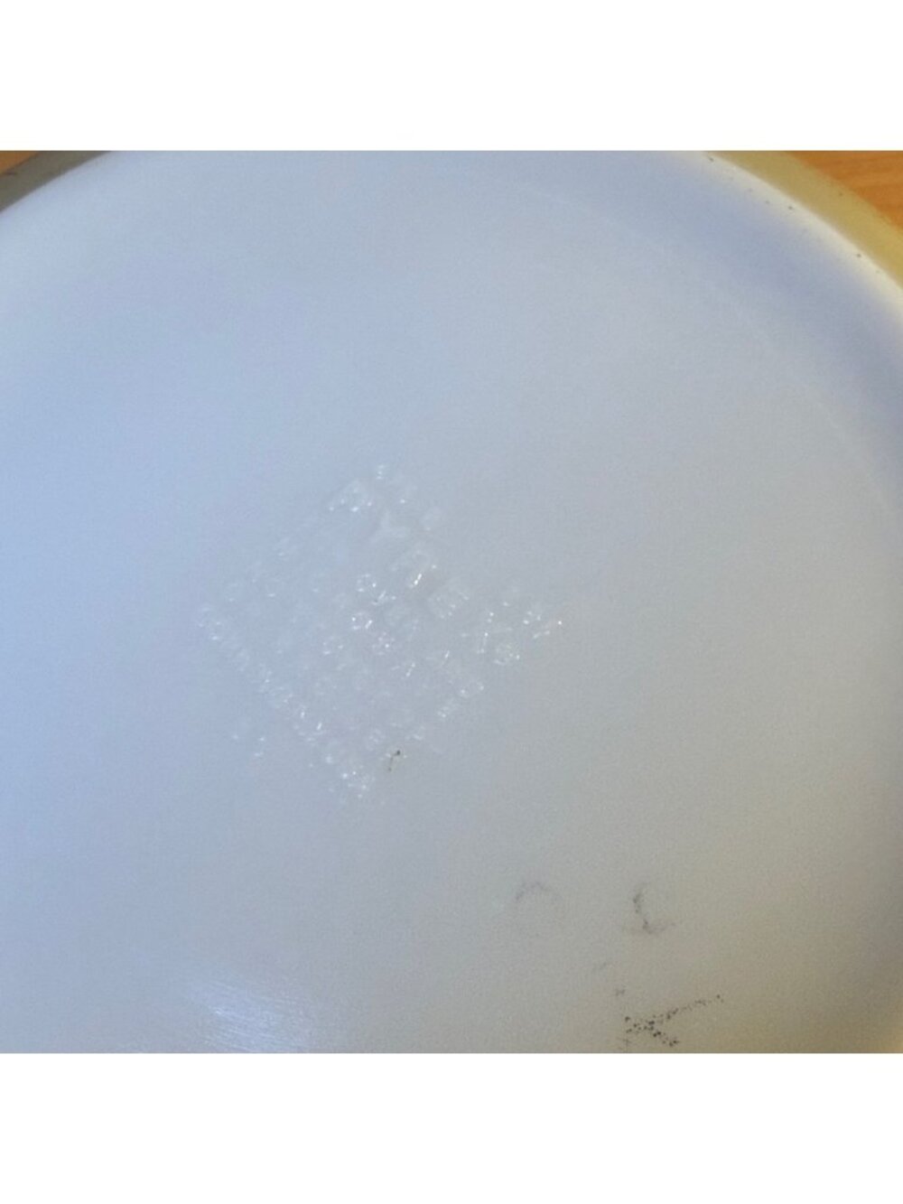 Vintage 1976 Pyrex Homestead 2.5 Qt Casserole Bowl 475-B Tan & Blue – Made in US - Picture 5 of 9